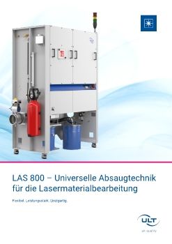 LAS 800 - Universelle Absaugtechnik für die Lasermaterialbearbeitung