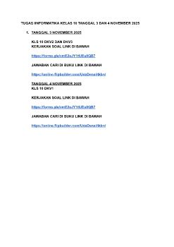 TUGAS IINFORMATIKA KELAS 10 TANGGAL 3 DAN 4 NOVEMBER 2025