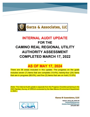 RG_CRRUA Internal Audit Update Report dated May 17, 2024_