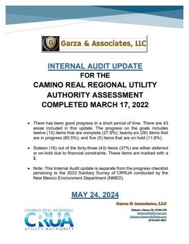 CRRUA 2022 Internal Audit Update Report
