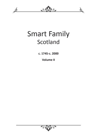 Smart Family Scotland c. 1745-c. 2000, Volume 2