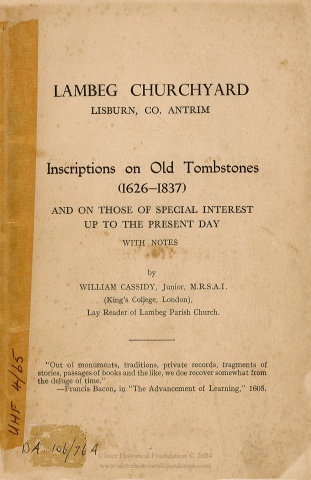 Lambeg graveyard
