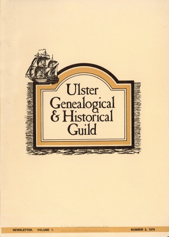 Ulster Genealogical and Historical Guild Newsletter Vol. 1, No. 2, 1979