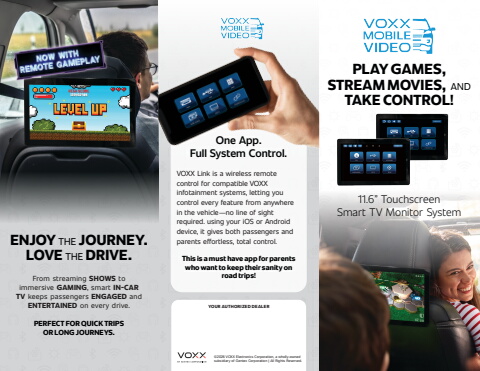 VOXX Mobile Video 11.6 Trifold