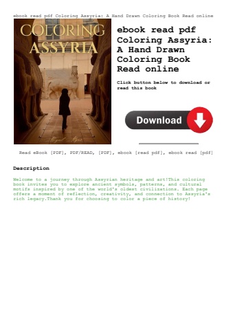 ebook read pdf coloring assyria a hand drawn coloring book read online