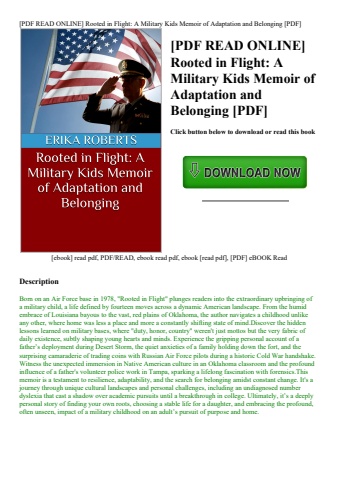 [pdf read online] rooted in flight a military kids memoir of adaptation and belonging [pdf]