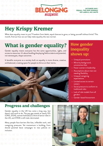 Krispy Kreme October Belonging Newsletter