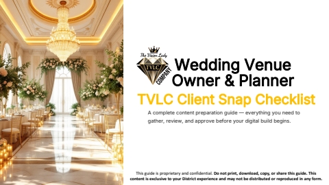 the wedding district client snap Checklist