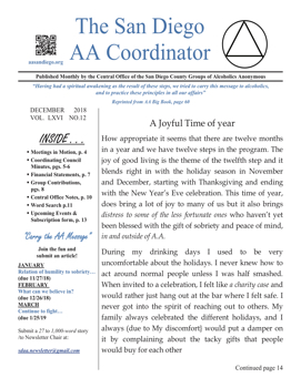 AA NEWS DECEMBER 2018