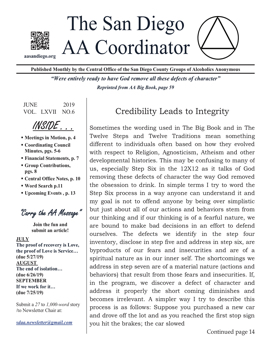 AA NEWS JUNE 2019