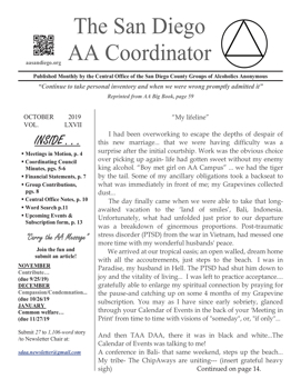 AA NEWS OCTOBER 2019
