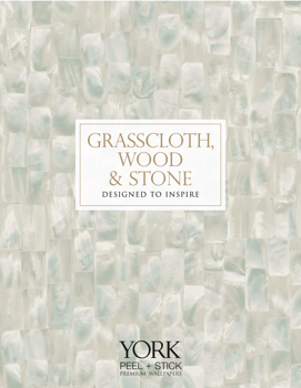 Grasscloth, Wood & Stone York Premium Peel + Stick Wallpaper Catalog