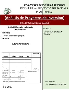 ANALISIS DE PROYECTOS DE INVERCION (MONSE)