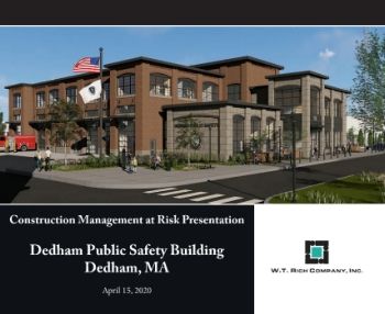 WTR_Dedham Public Safety Building Presentation_4.15.20