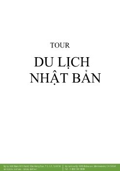 TOUR NHẬT BẢN