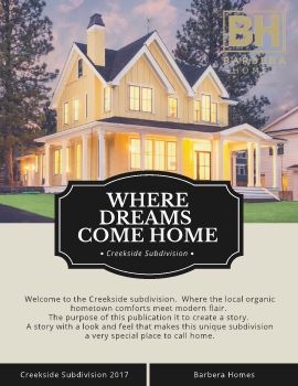 Creekside Subdivision