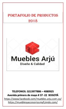 CATALOGO MUEBLES ARJÚ 