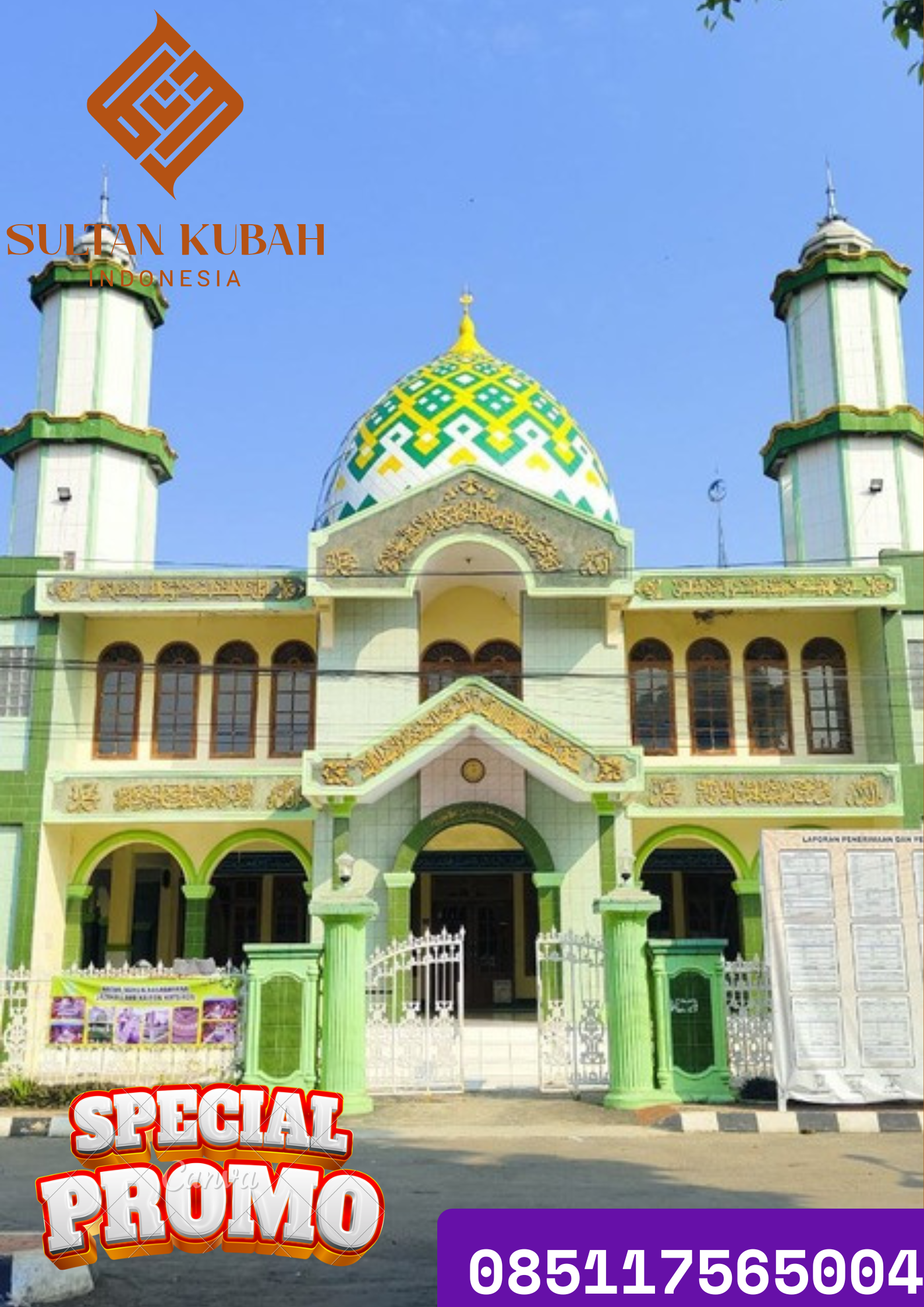 TERMURAH KUBAH MASJID KECIL di Kecamatan Pauh, Kabupaten Sarolangun WA 085117565004