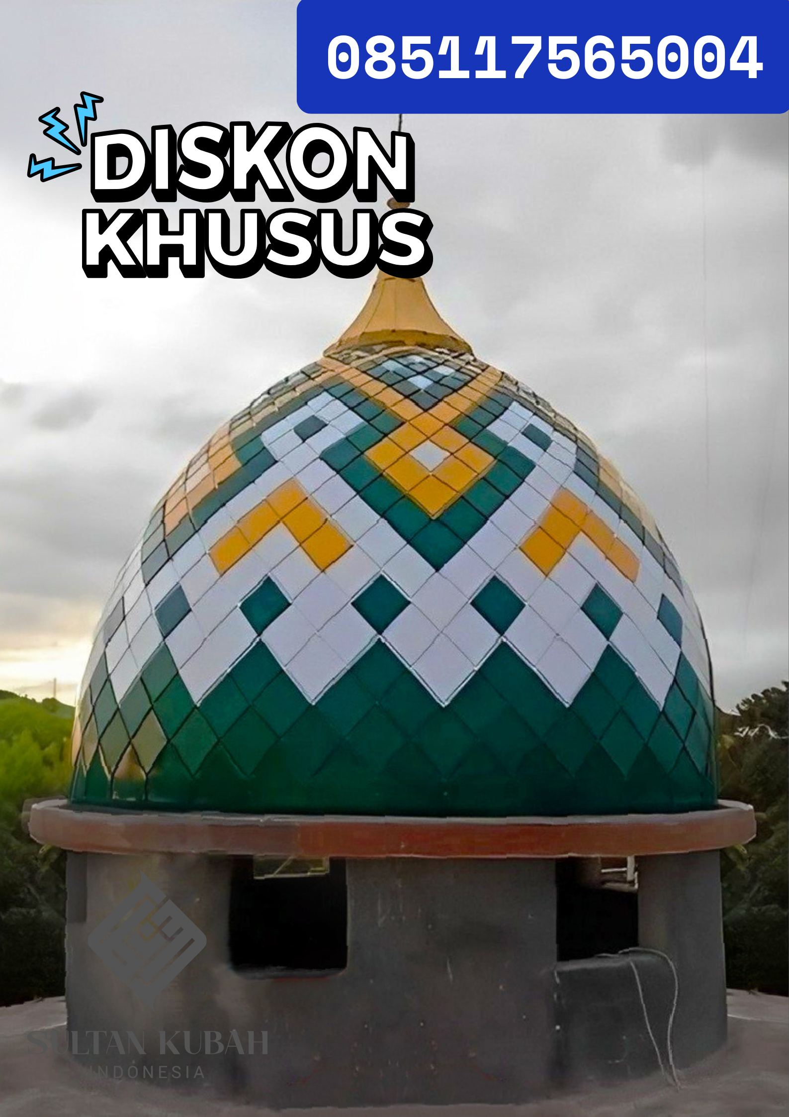 TERMURAH KUBAH MASJID HARGA BERGARANSI, Kecamatan Kajen, Kabupaten Pekalongan WA. 085117565004