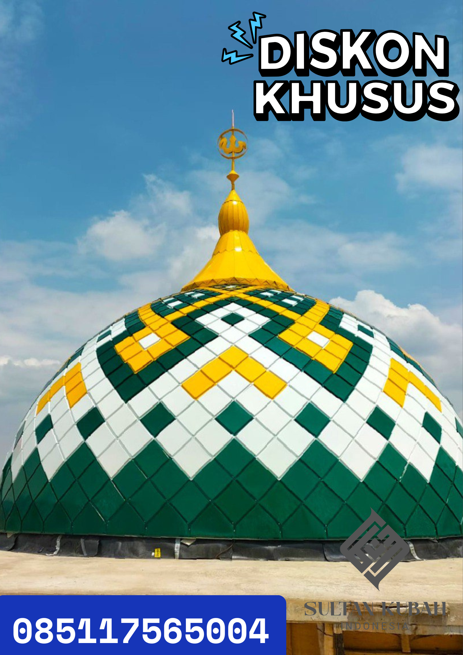 TERMURAH KUBAH MASJID HARGA BERGARANSI, Kecamatan Bojong, Kabupaten Pekalongan WA. 085117565004