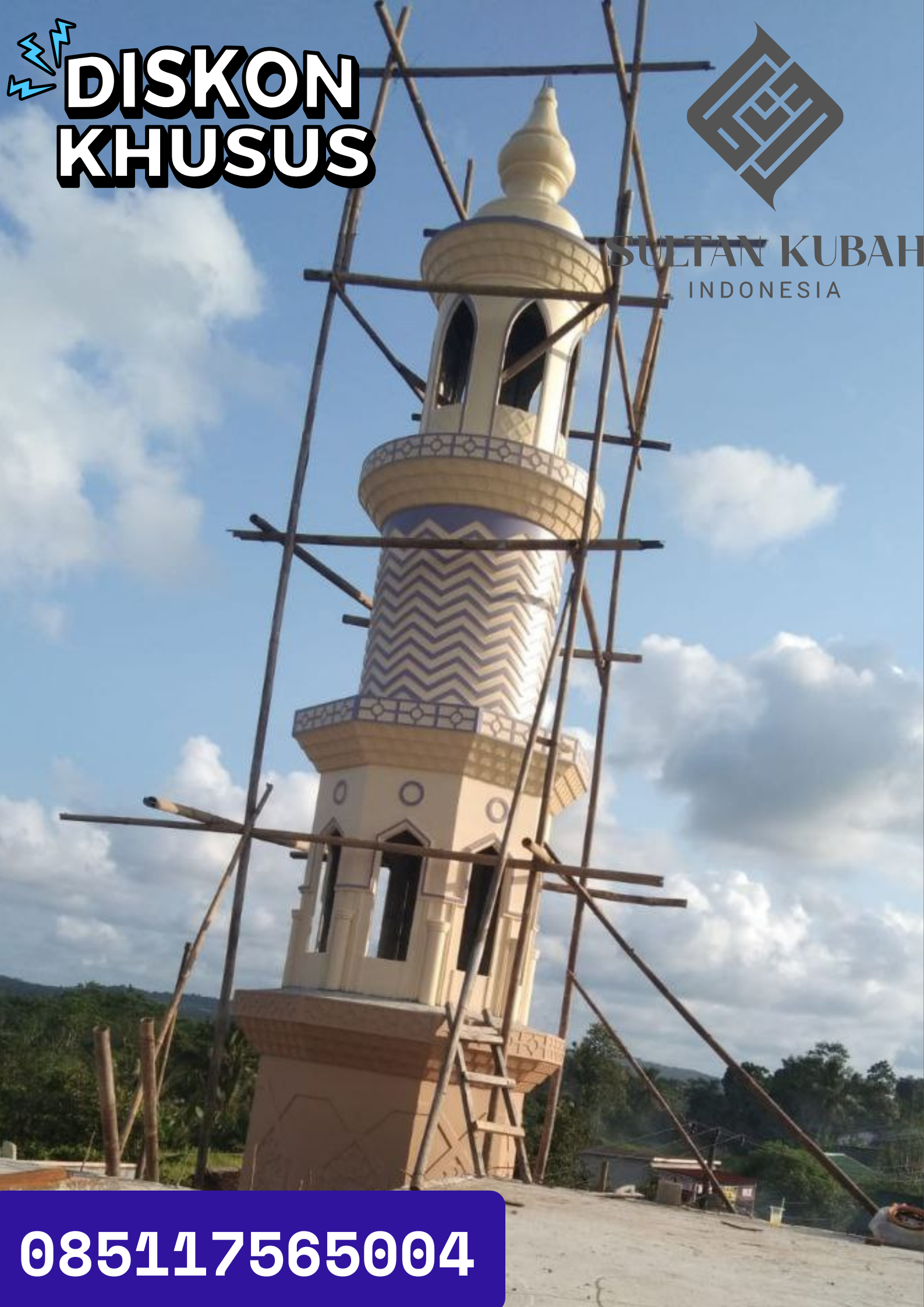 TERMURAH HARGA KUBAH MASJID BERGARANSI, Kecamatan Sindue, Kabupaten Donggala WA. 085117565004