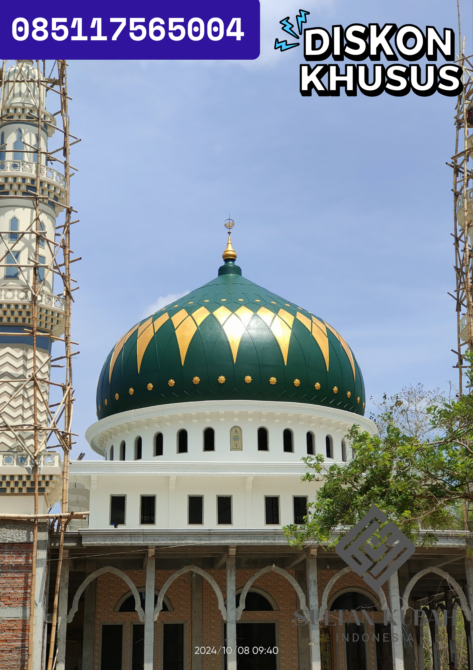 TERMURAH KUBAH MASJID KECIL di KECAMATAN Parangloe, KABUPATEN Gowa WA 085117565004