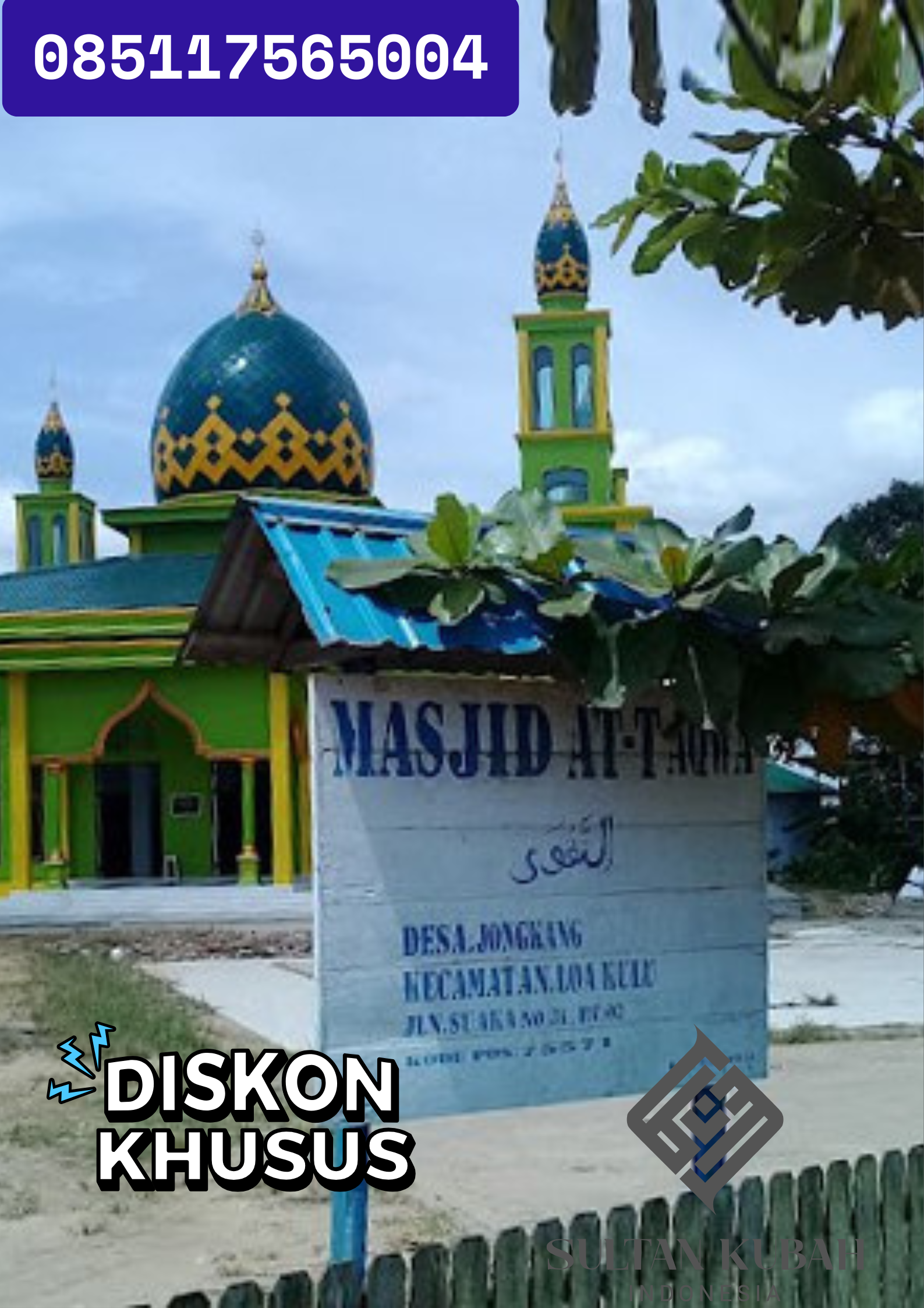 TERMURAH KUBAH MASJID KECIL di KECAMATAN Dua Boccoe, KABUPATEN Bone WA 085117565004