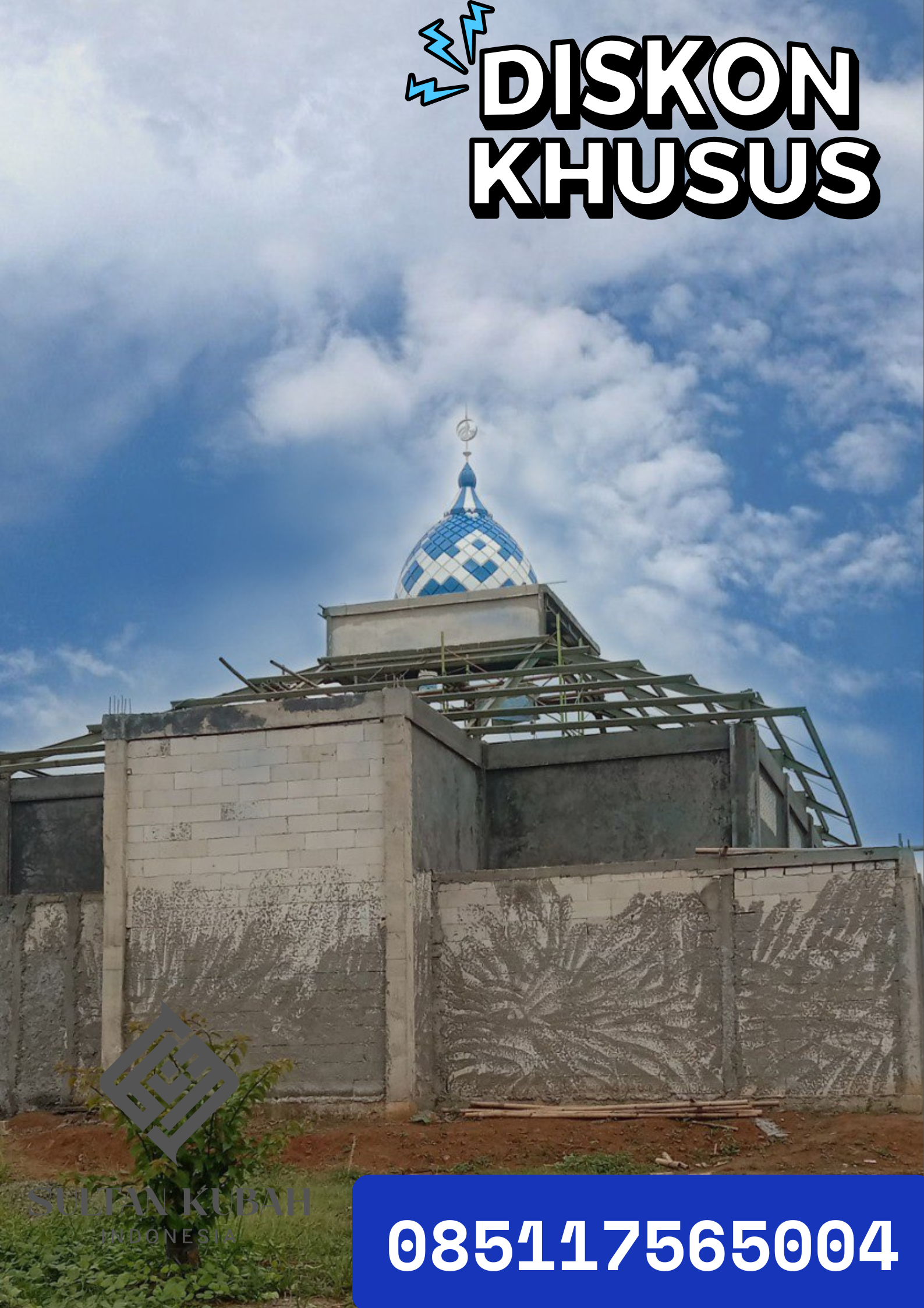 TERMURAH KUBAH MASJID KECIL di Kecamatan Muara Sabak Barat, Kabupaten Tanjung Jabung Timur WA 085117565004