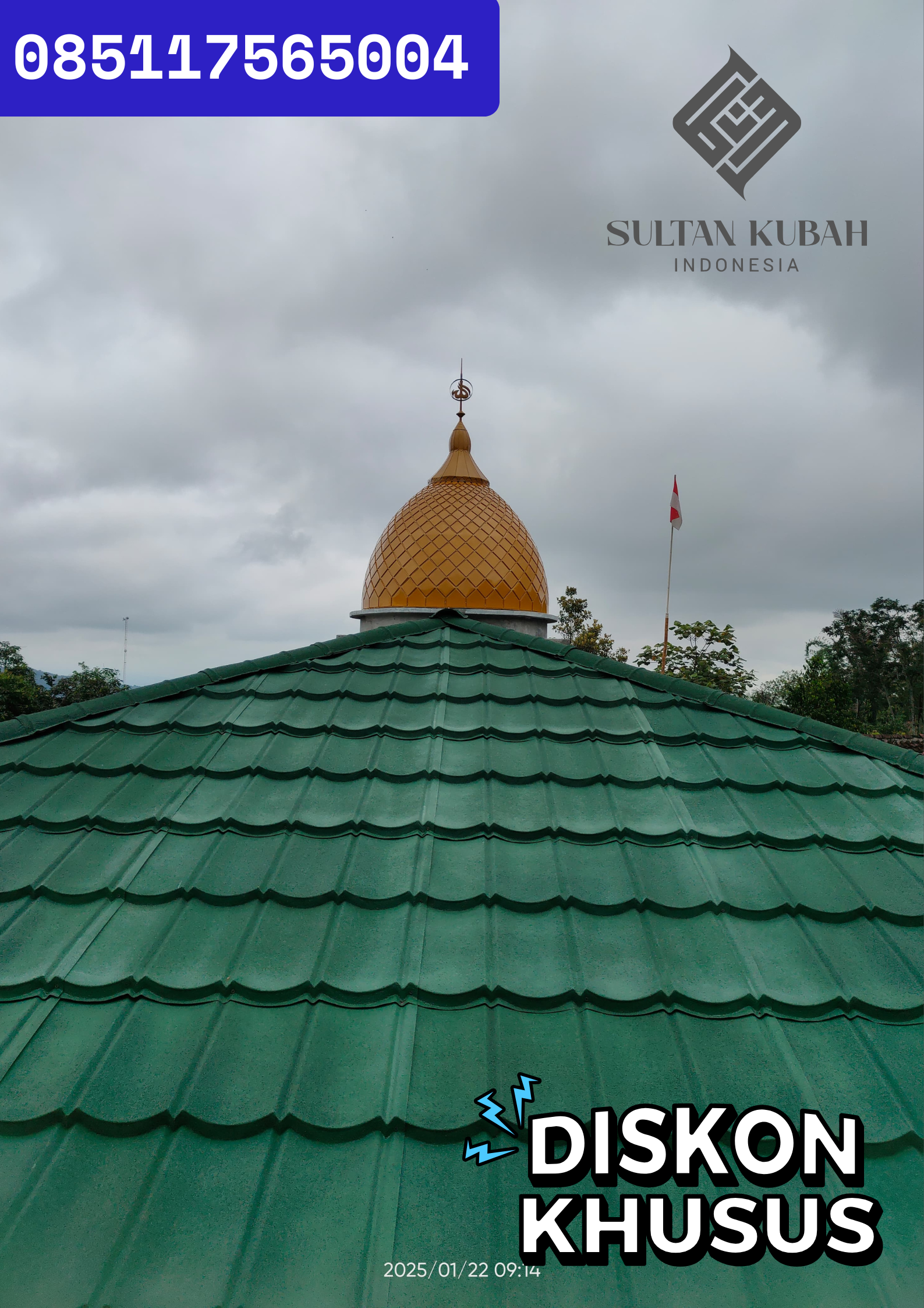 TERMURAH KUBAH MASJID KECIL KECAMATAN PANGKAH KABUPATEN TEGAL WA 085117565004