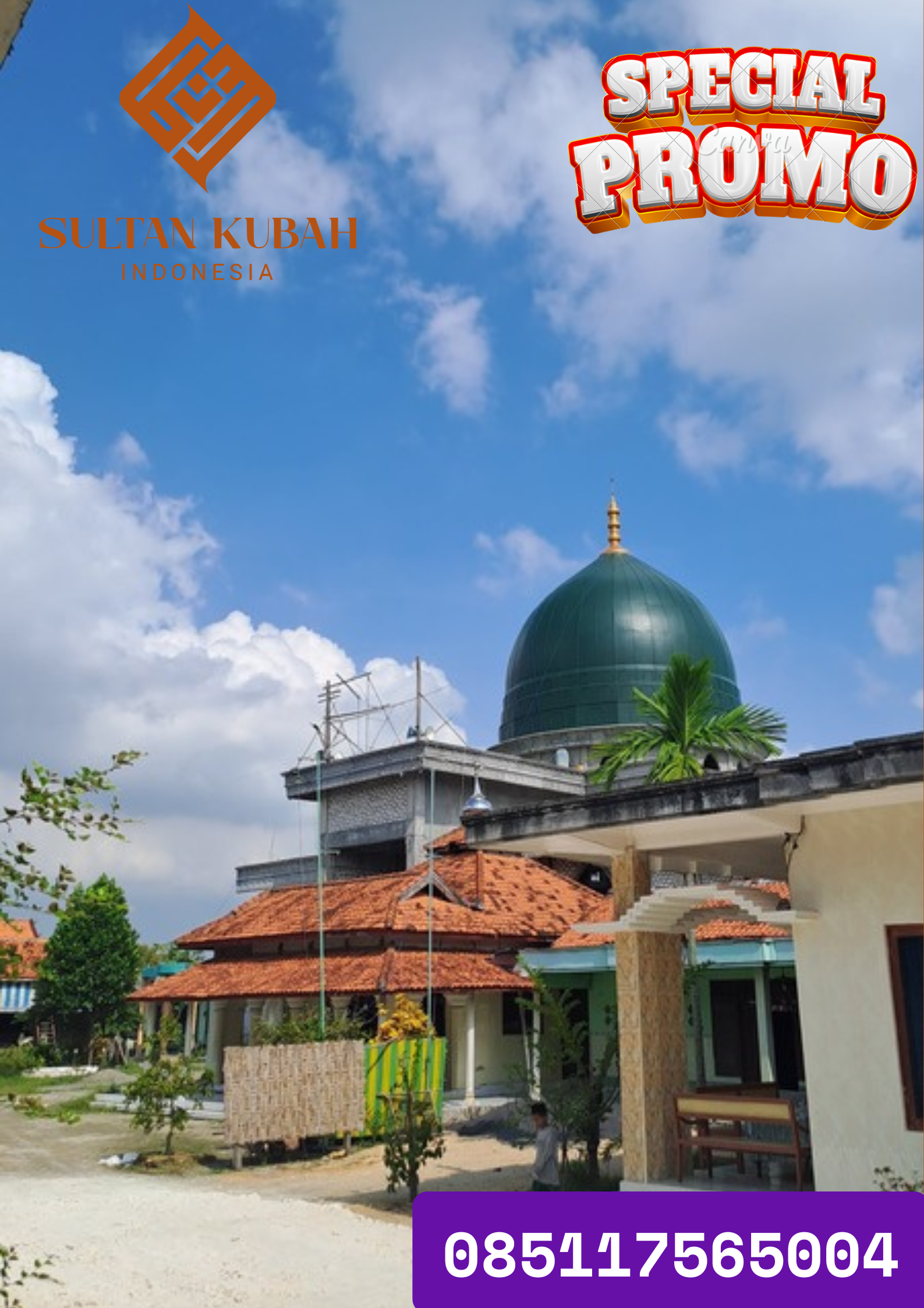 TERMURAH KUBAH MASJID KECIL di Kecamatan Mersam, Kabupaten Batanghari WA 085117565004