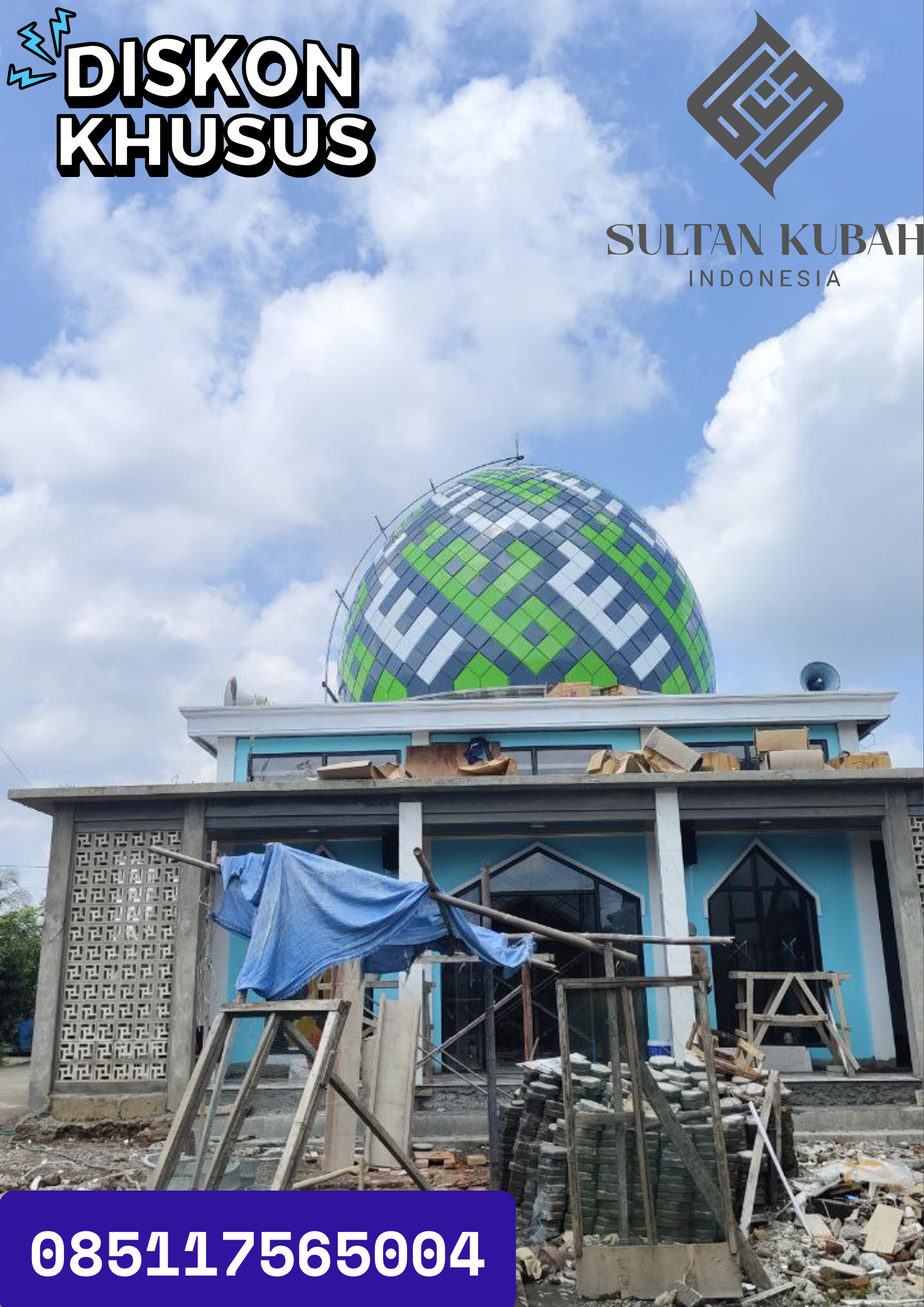 TERMURAH KUBAH MASJID KECIL di KECAMATAN Ajangale, KABUPATEN Bone WA 085117565004
