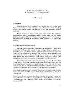 Microsoft Word - kehati_kondisi dan permasalahannya