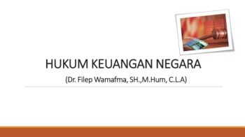 HK KEUANGAN NEGARA (Dr. Filep W.)