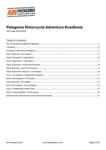1014 - Patagonia Motorcycle Adventure