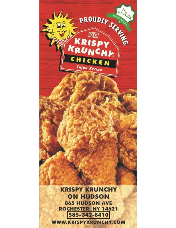 Krispy Krunchy Chicken Menu - Hudson Ave.