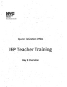 IEP Teacher Training 12.16.16