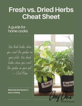 Fresh vs Dried Herbs Cheat Sheet 