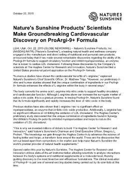 29 - Nature's Sunshine Products