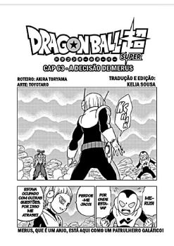 CAP 63 - A DECISÃO DE MERUS / MANGÁ DRAGON BALL SUPER