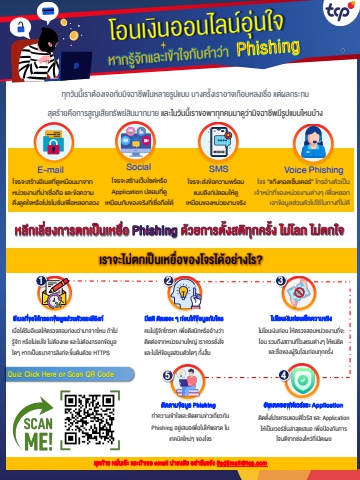 โอนเงินออนไลน์ให้อุ่นใจ หากรู้จักและเข้าใจกับคำว่า Phishing