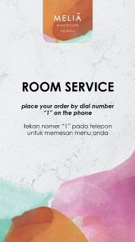 Menu Room Service