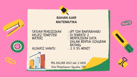 BAHAN AJAR Matematika Diagram Batang Kelas 4