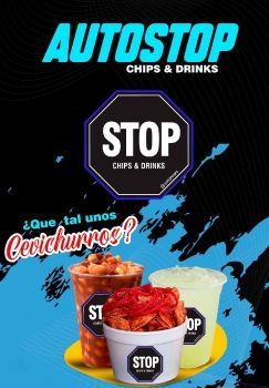 MENU AUTOSTOP CHIPS Y DRINKS