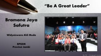 BE A GREAT LEADER