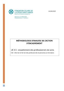 Méthodologie d'analyse de l'action d'encadrement_Neat