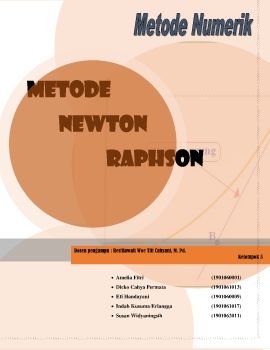 Metode Newton Raphson Kelompok 5