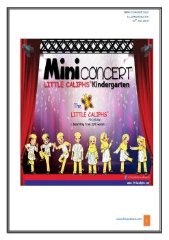 MINI CONCERT BOOKLET 20 OCT