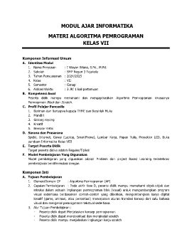 7 MODUL AJAR ALGORITMA PEMROGRMAN KELAS 7 2024-2025