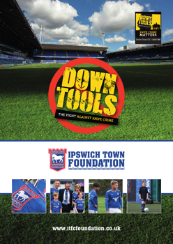 DOWN TOOLS A5 Booklet Ipswich Town Foundation