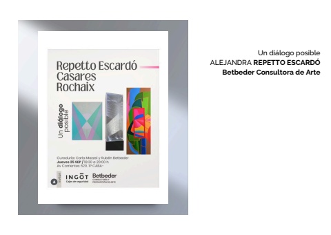 MUESTRA UN DIALOGO POSIBLE, ESPACIO INGOT